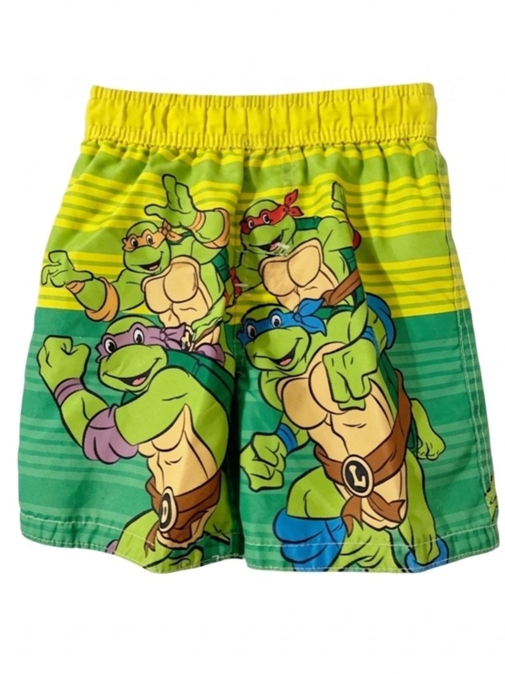 Nickelodeon Teenage Mutan Ninja Turtles Graphic Swim Trunks Elastic Waist Drawst